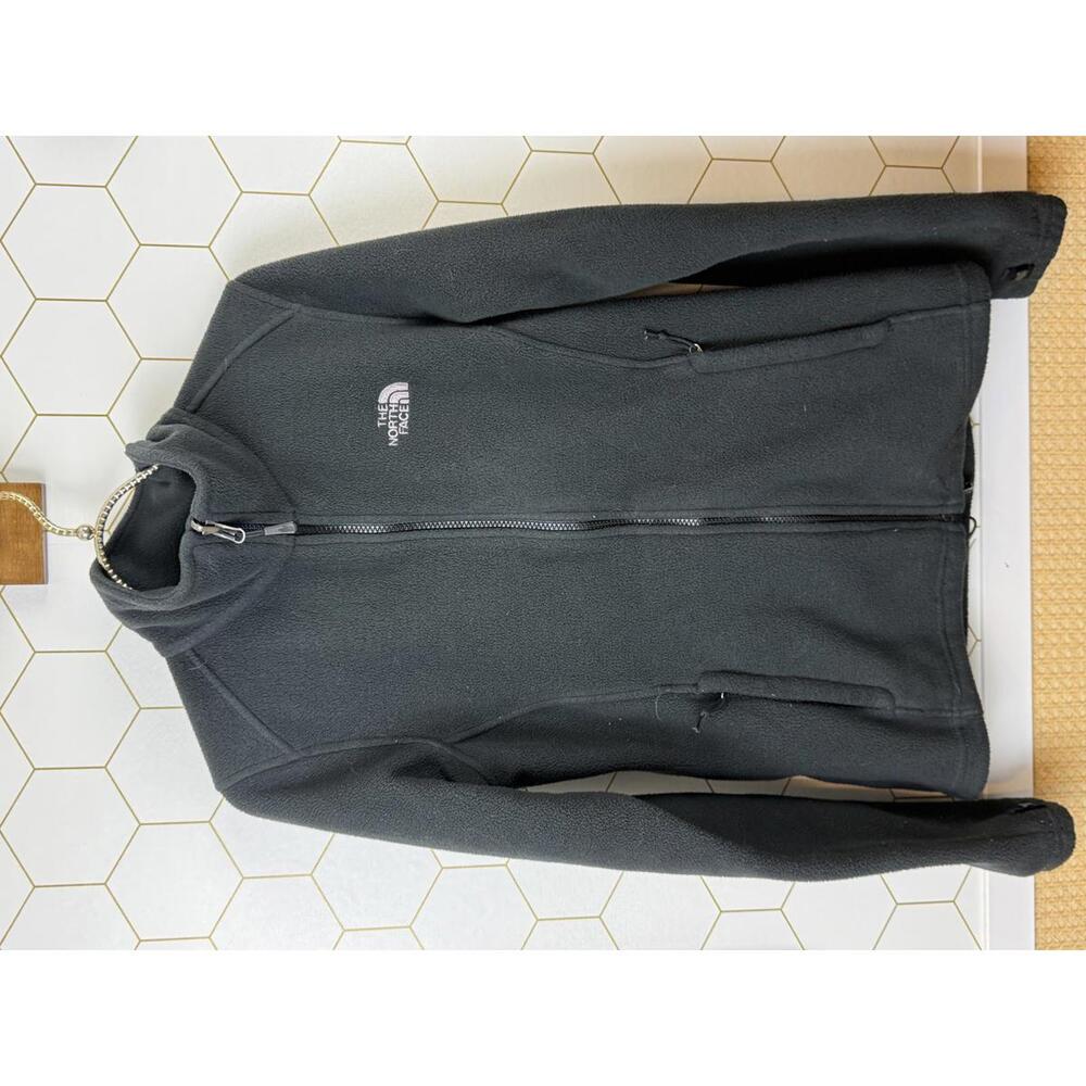 The North Face Black Lavender Logo Fleece Zip Jacket - Size - Small - Picture 2 of 7